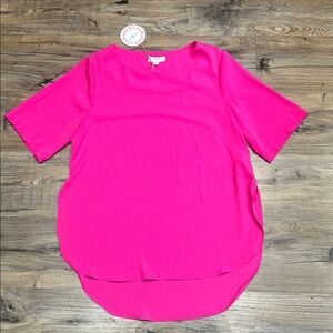 Umgee Fuchsia Short Sleeve Top (NWT)